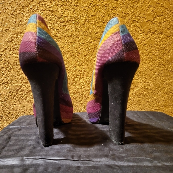 Multi Colored Platform Heel - Picture 2 of 5